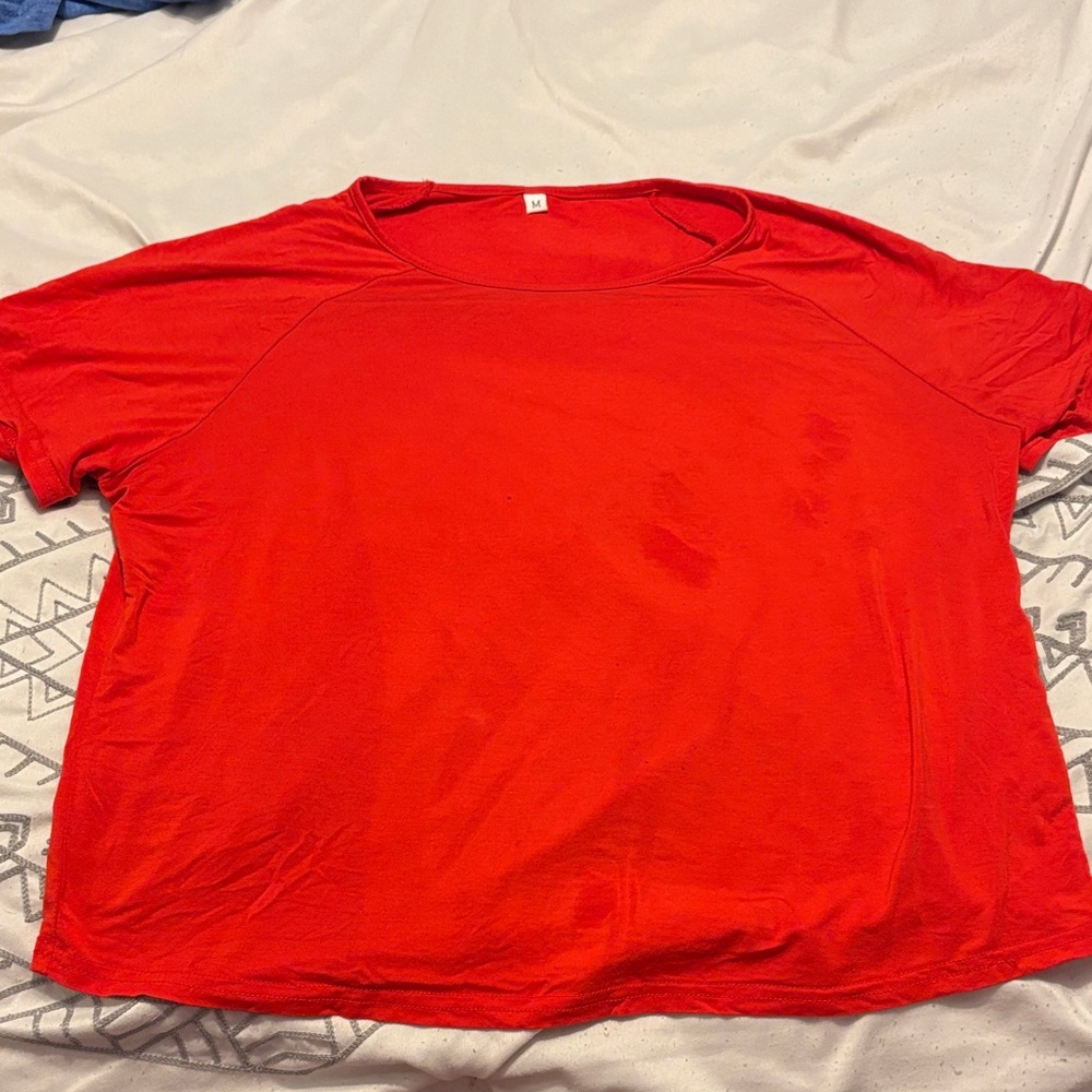 Vibrant Red athletic top